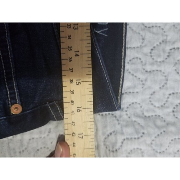 7 For All Mankind Dark Wash the Skinny Size 32 - Picture 6 of 8